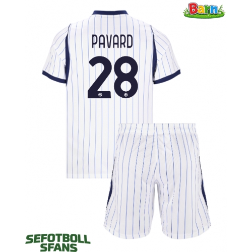 Inter Milan Benjamin Pavard #28 Bortaställ Barn 2026-27 Kortärmad (+ Korta byxor)